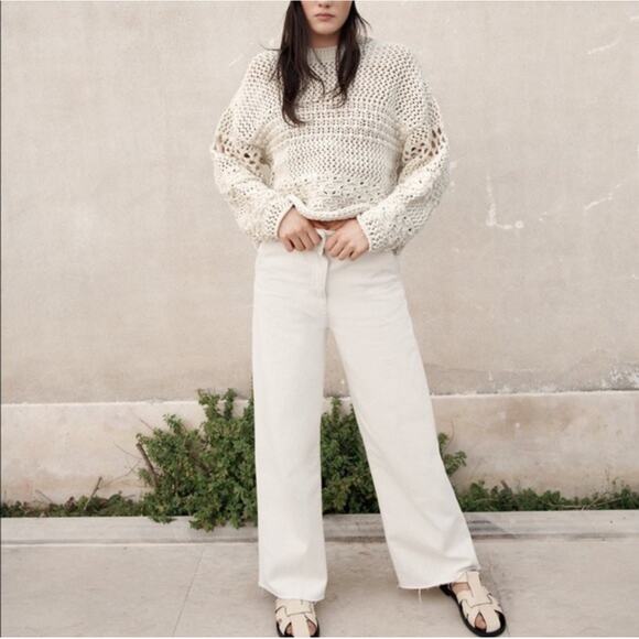 Zara Alma Wide Leg Jeans - Picture 1 of 9